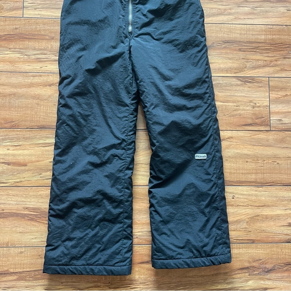 FERA  Black Snow Bib Pants with Adjustable Straps Juniors Size 12 - Picture 3 of 11